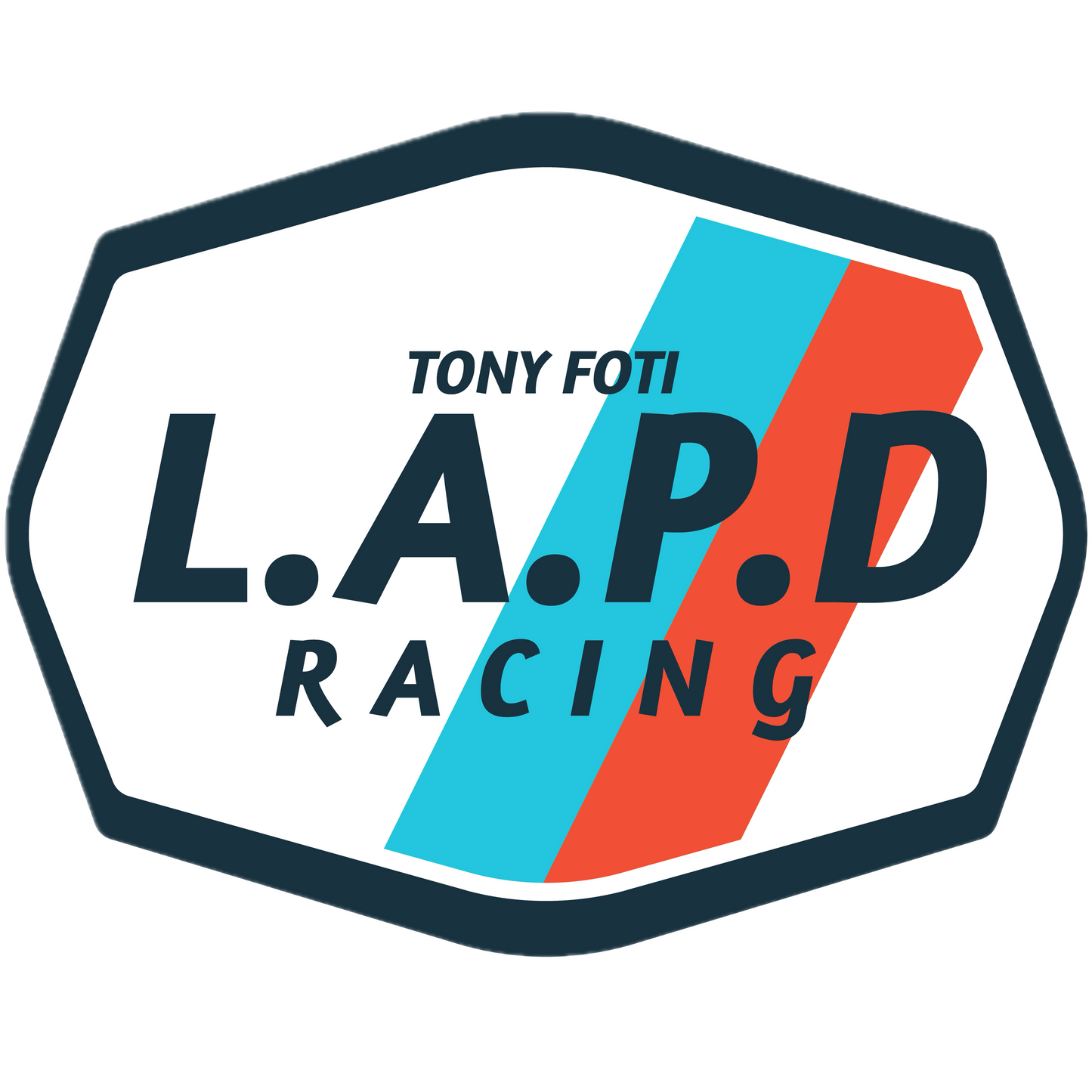 TONY FOTI L.A.P.D RACING DECAL - 40 Years of Fast